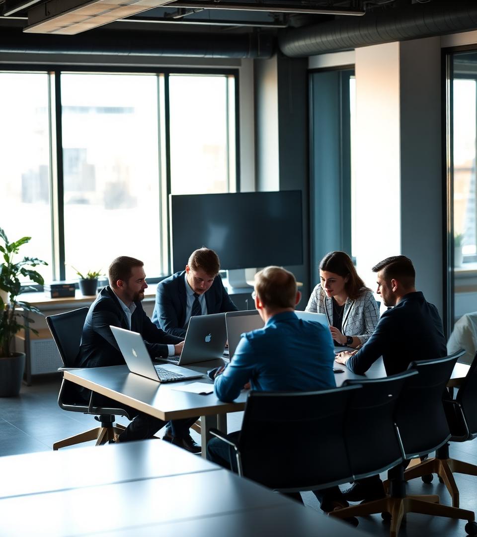 Equipe NuageIT em reunião de consultoria